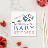 Serviette En Papier Baby shower de Chouette lunaire (En situation)