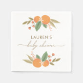 Serviette En Papier Baby shower de Citrus Little Cutie (Devant)