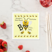 Serviette En Papier Baby shower de conception d'abeilles (En situation)