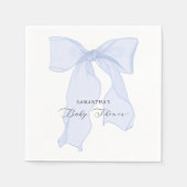 Serviette En Papier Baby shower de coquette de la cave bleue (Devant)