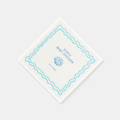 Serviette En Papier Baby shower de coquille à main lunaire (Coin)