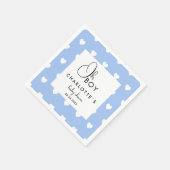 Serviette En Papier Baby shower de couronne cardiaque (Coin)