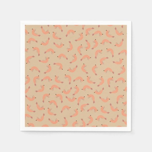 Serviette En Papier Baby shower de crevettes (Devant)