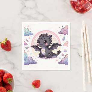 Serviette En Papier Baby shower de dragon épais Whimsical