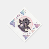 Serviette En Papier Baby shower de dragon épais Whimsical (Coin)