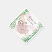 Serviette En Papier Baby shower de fentes souriantes (Coin)