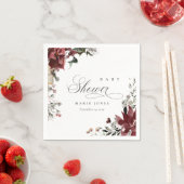 Serviette En Papier Baby shower de Festivage Dusky Chaud Winter Festia (En situation)