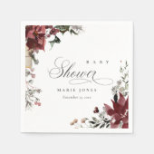 Serviette En Papier Baby shower de Festivage Dusky Chaud Winter Festia (Devant)