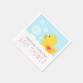 Serviette En Papier Baby shower de fille de bain en caoutchouc Ducky B (Coin)