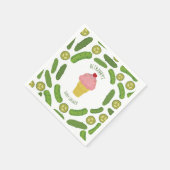 Serviette En Papier Baby shower de filles à la crème glacée (Coin)