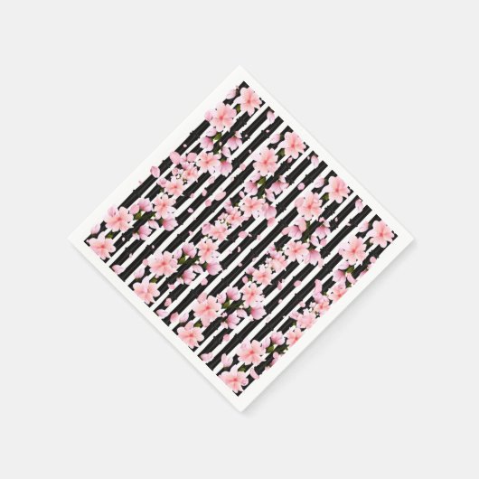 Serviette En Papier Baby shower de fleurs de cerisiers Sakura Spring (Coin)