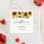 Serviette En Papier Baby shower de fleurs de soleil Boho (En situation)