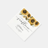Serviette En Papier Baby shower de fleurs de soleil Boho (Coin)