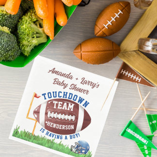Serviette En Papier Baby shower de football