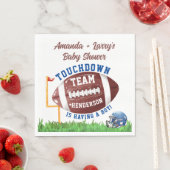 Serviette En Papier Baby shower de football (En situation)