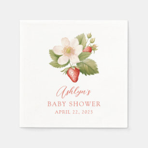 Serviette En Papier Baby shower de fraise Berry Sweet Napkin