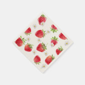 Serviette En Papier Baby shower de fraises sucrées (Coin)