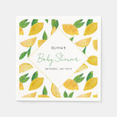 Serviette En Papier Baby shower de fruits Citrus Lemon (Devant)