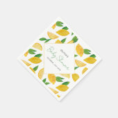 Serviette En Papier Baby shower de fruits Citrus Lemon (Coin)
