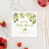 Serviette En Papier Baby shower de fruits poires (En situation)