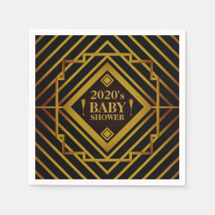 Serviette En Papier Baby shower de Gatsby Gold 2020