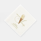 Serviette En Papier Baby shower de glace écossais moderne (Coin)