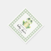 Serviette En Papier Baby shower de grenouille aquarelle (Coin)