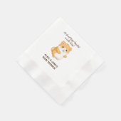 Serviette En Papier Baby shower de Hamster mignonne (Coin)