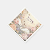 Serviette En Papier Baby shower de jardin du lac Swan (Coin)