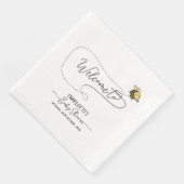 Serviette En Papier Baby shower de la petite abeille (Coin)