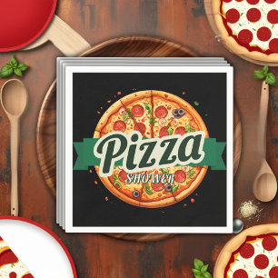 Serviette En Papier Baby shower de la Pizza moderne