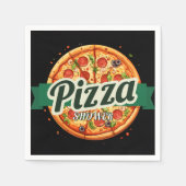 Serviette En Papier Baby shower de la Pizza moderne (Devant)