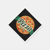 Serviette En Papier Baby shower de la Pizza moderne (Coin)