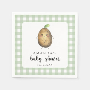 Serviette En Papier Baby shower de la pomme de terre