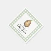 Serviette En Papier Baby shower de la pomme de terre (Coin)