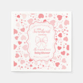 Serviette En Papier Baby shower de la Saint Valentin (Devant)