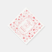Serviette En Papier Baby shower de la Saint Valentin (Coin)