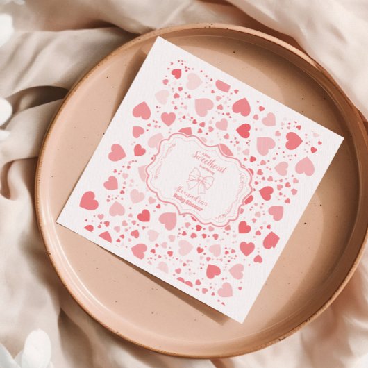 Serviette En Papier Baby shower de la Saint Valentin