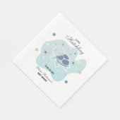 Serviette En Papier Baby shower de la tortue de mer | Océan mignon (Coin)