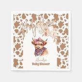 Serviette En Papier Baby shower de la vache Highland Holy Cow (Devant)
