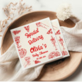 Serviette En Papier Baby shower de livraison spécial tiré à la main