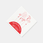 Serviette En Papier Baby shower de livraison spéciale Pizza (Coin)