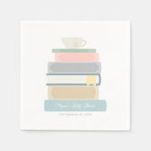 Serviette En Papier Baby shower de livre (Devant)