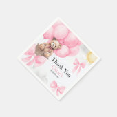 Serviette En Papier Baby shower de l'ours (Coin)
