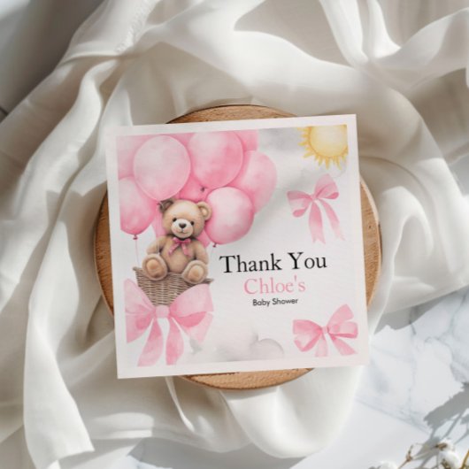 Serviette En Papier Baby shower de l'ours