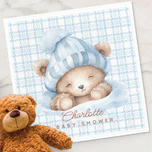Serviette En Papier Baby shower de l'ours de bascule