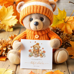 Serviette En Papier Baby shower de l'ours en peluche d'automne