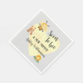 Serviette En Papier Baby shower de maman à abeille (Coin)