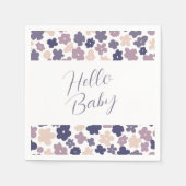 Serviette En Papier Baby shower de marguerite Cute Boho (Devant)