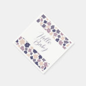 Serviette En Papier Baby shower de marguerite Cute Boho (Coin)